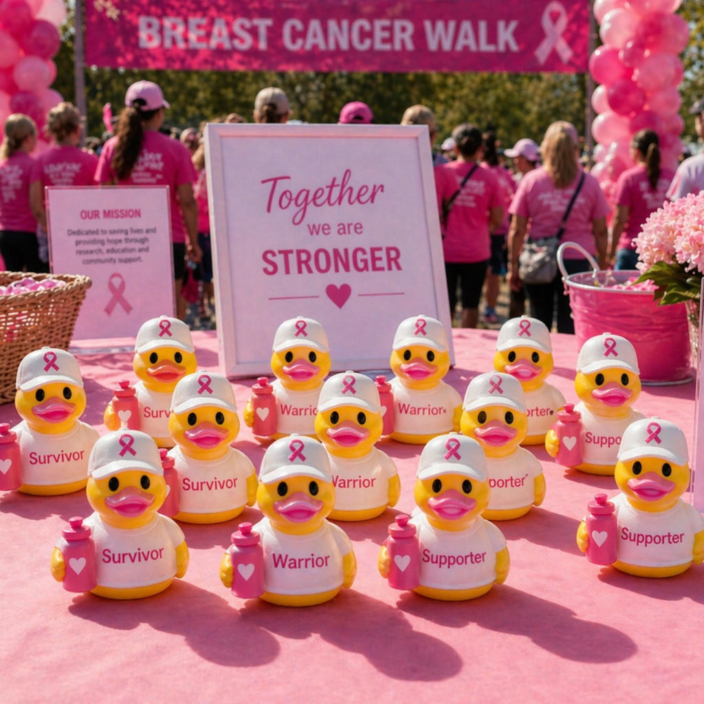 Breast Cancer Awareness Duck – Dashboard Gift for Survivors Warriors