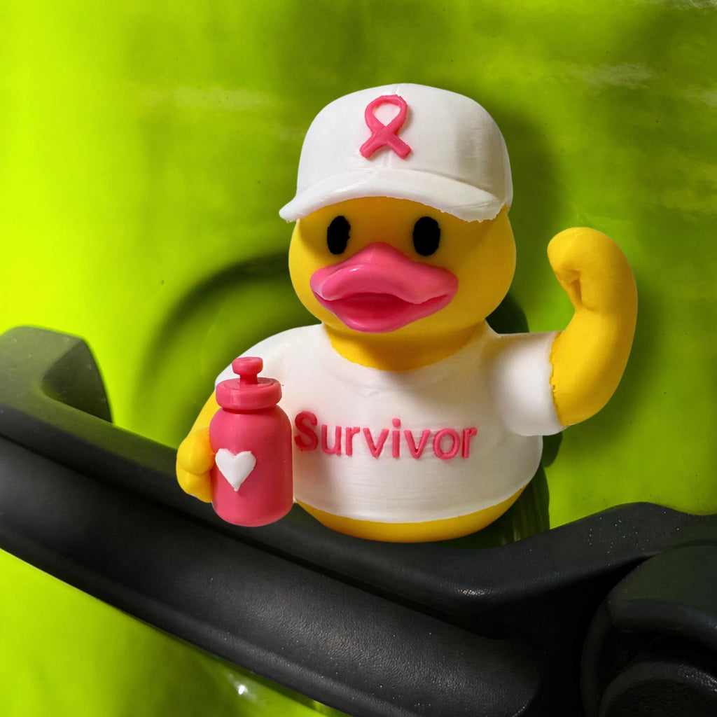 Breast Cancer Awareness Duck – Dashboard Gift for Survivors Warriors