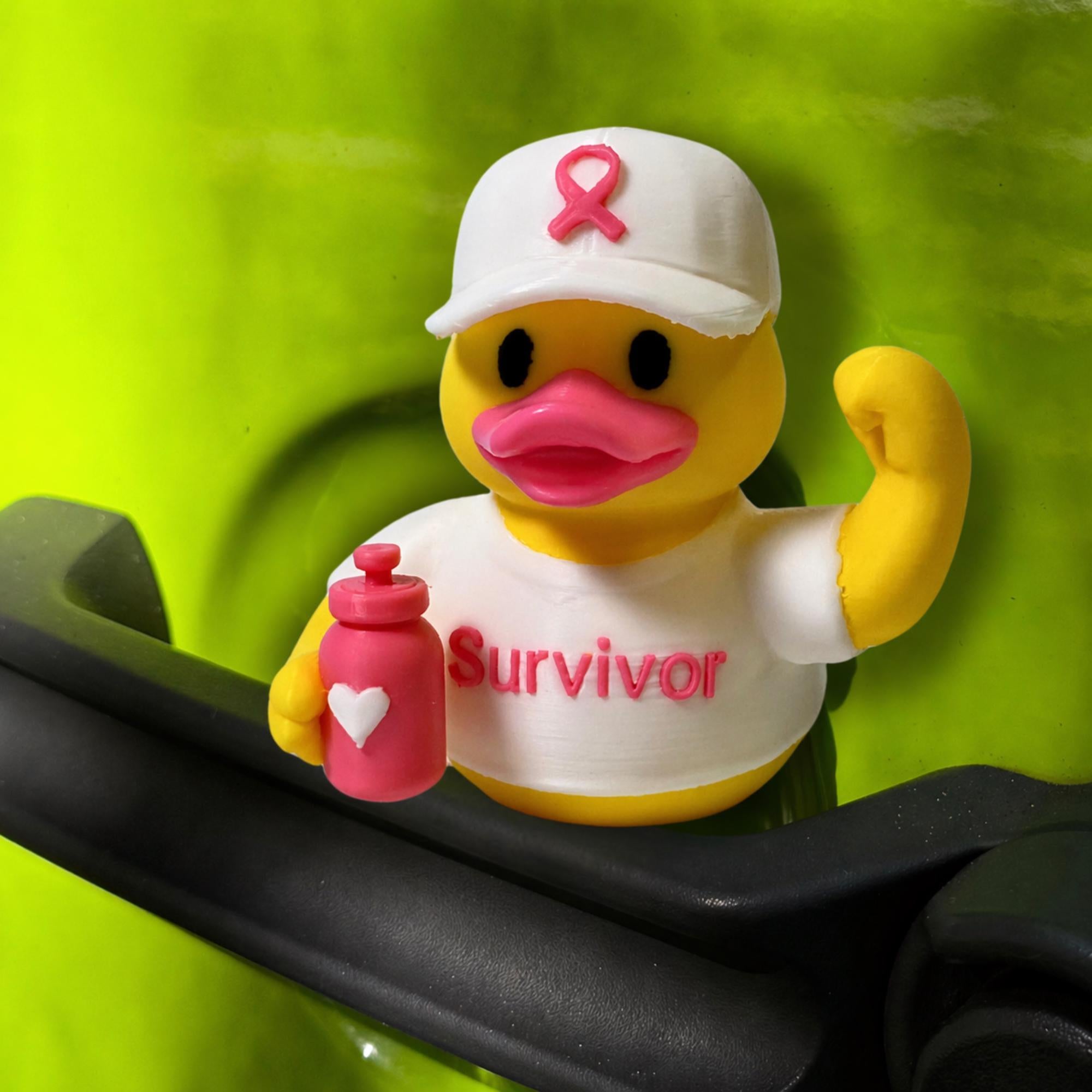 Breast Cancer Awareness Duck – Dashboard Gift for Survivors Warriors