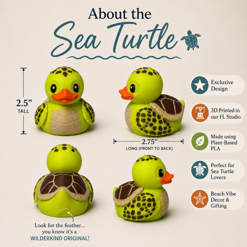 Sea Turtle Duck – Dashboard Buddy Beach House Gift Collectible