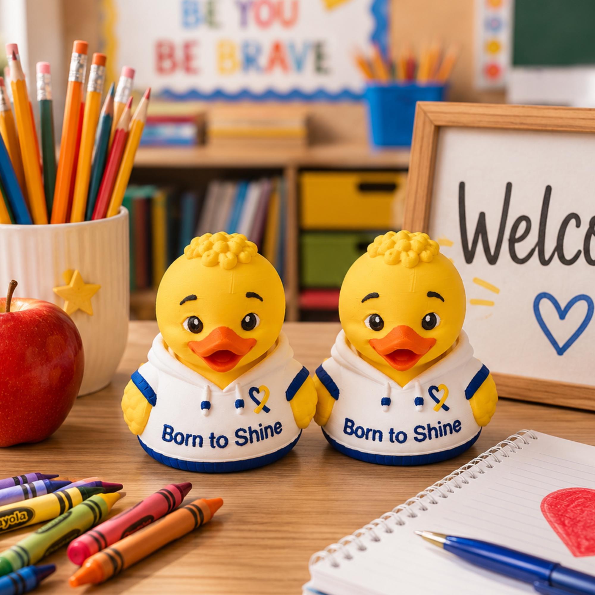 Down Syndrome Awareness Ribbon Gift – Teacher Appreciation Duck