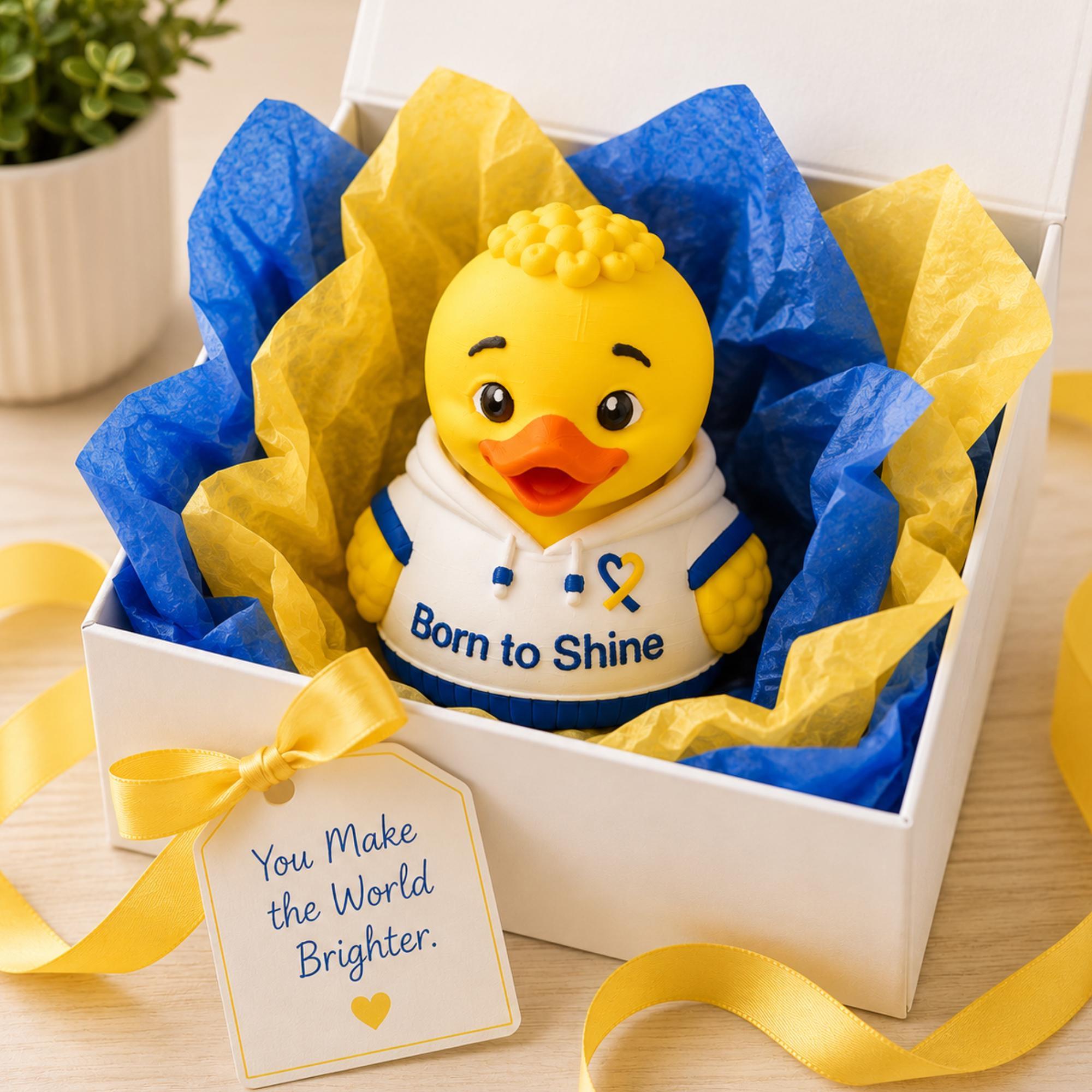 Down Syndrome Awareness Ribbon Gift – Teacher Appreciation Duck