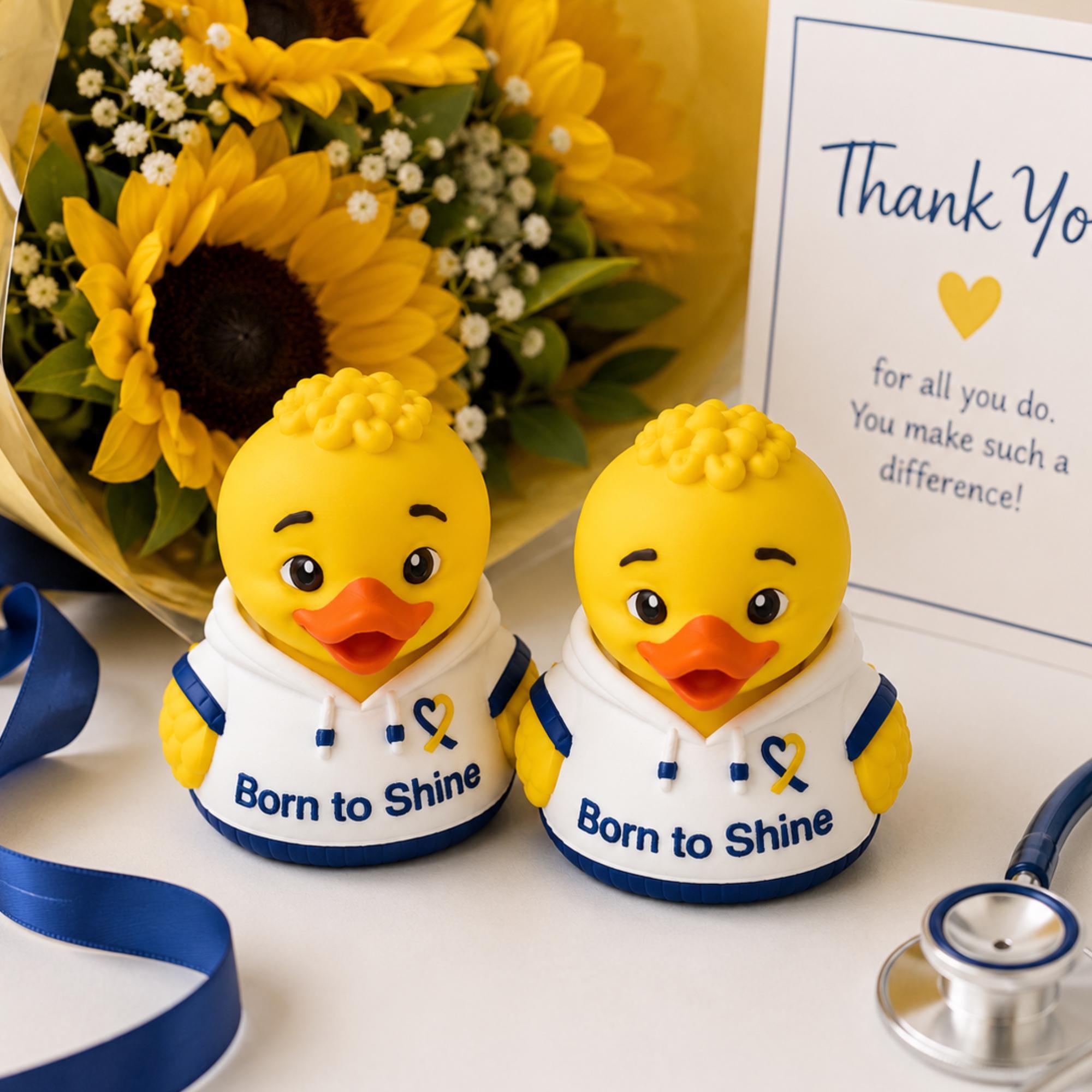 Down Syndrome Awareness Ribbon Gift – Teacher Appreciation Duck