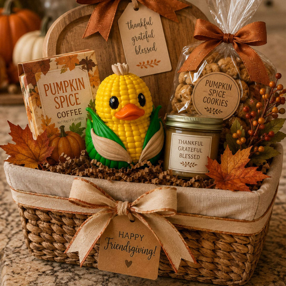 Ducking Corn Duck – Cornthemed Farm Dashboard Gift for Nebraska