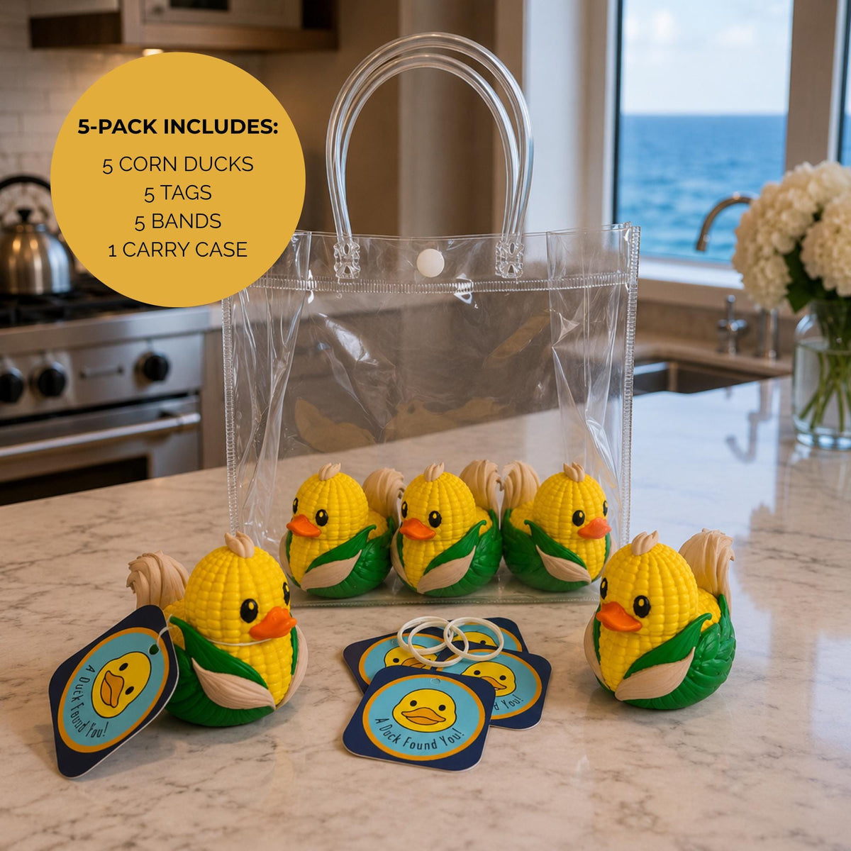 Ducking Corn Duck – Cornthemed Farm Dashboard Gift for Nebraska
