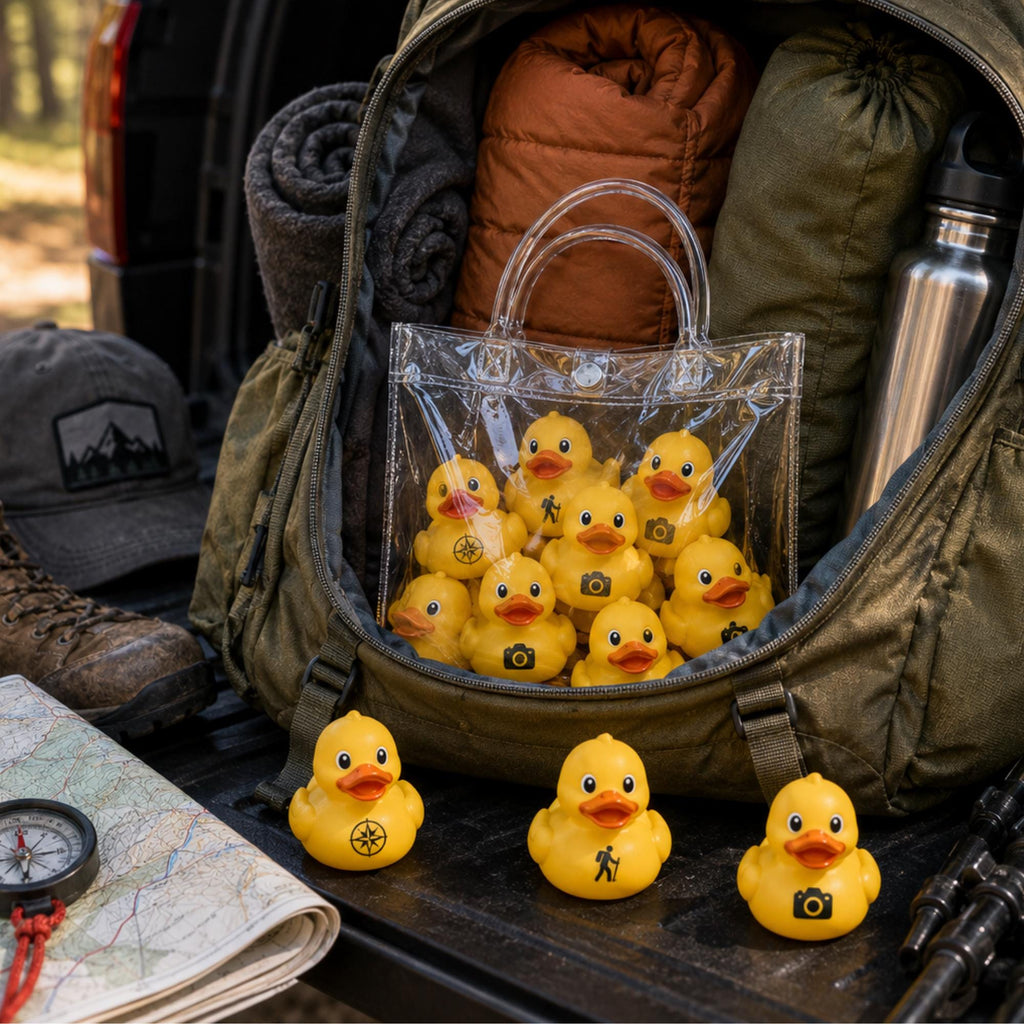 Trail Meetup Gift Custom Duck Collection Personalized Jeep Owner Present 3D Printed Adventure Set Camping Keepsake Collection Travel Bag Included Storage Offroad Enthusiast Gift Perfect 4x4 Community Tradition Outdoor Adventure Collectible