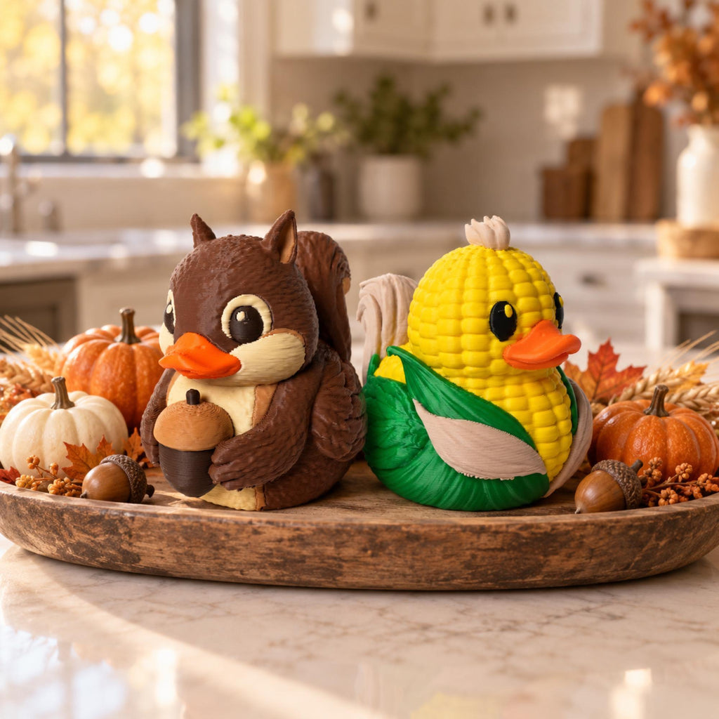 Thanksgiving Duck Decoration – Three-Piece Duck Harvest Table Decor