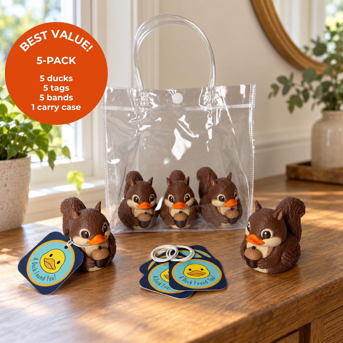 Squirrel Duck Gift – Woodland Ornament for 4x4 and Cruise Ducking