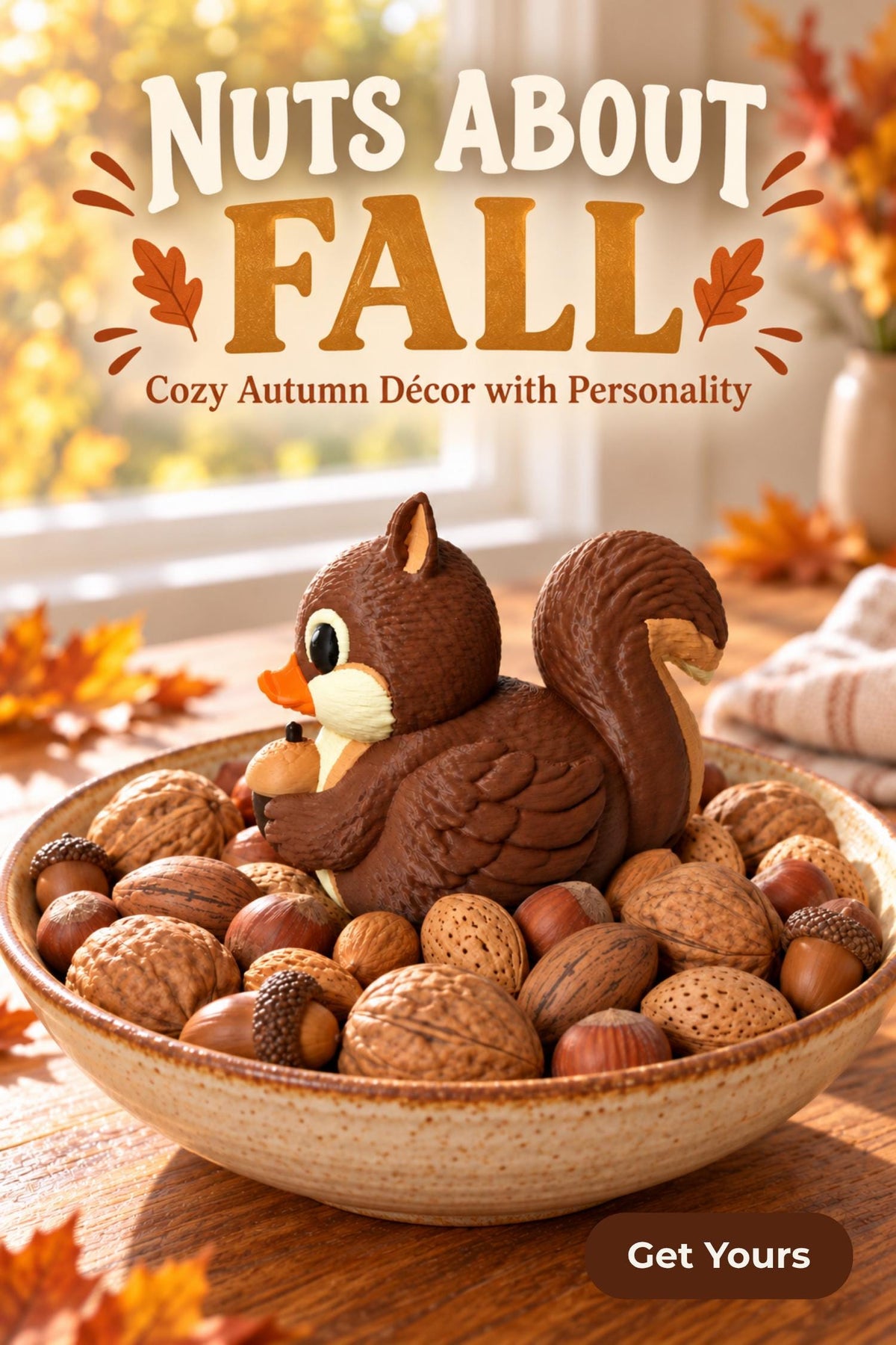 Squirrel Duck Gift – Woodland Ornament for 4x4 and Cruise Ducking