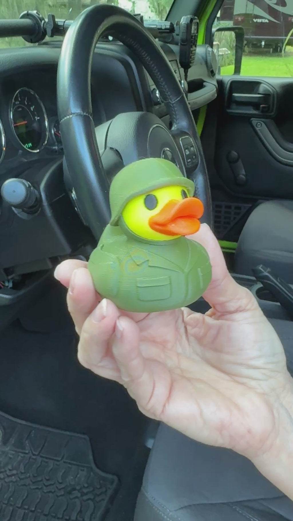 Military Duck | Patriot Gift, Boot Camp Graduation, Dashboard Decoration & 4x4 Ducking Accessory