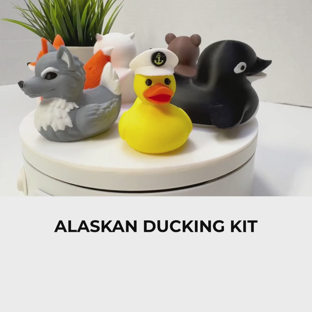 Alaska Cruise Duck Kit | 6 Wilderness-Themed Ducks, Hide & Seek Game & Vacation Souvenir