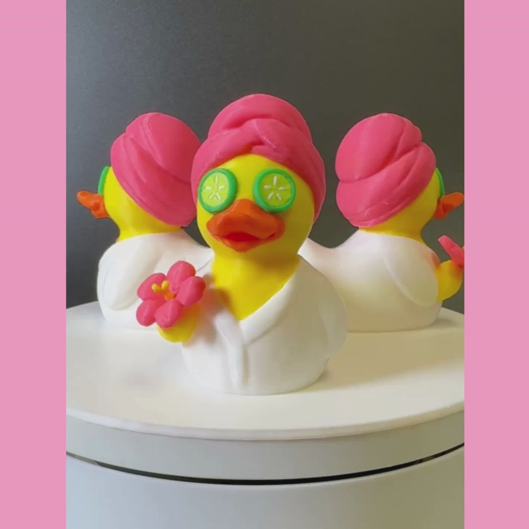 Spa Duck - Cruise Hide Seek Game Gift Bon Voyage Present Self-Care Relaxation Bathroom Decor